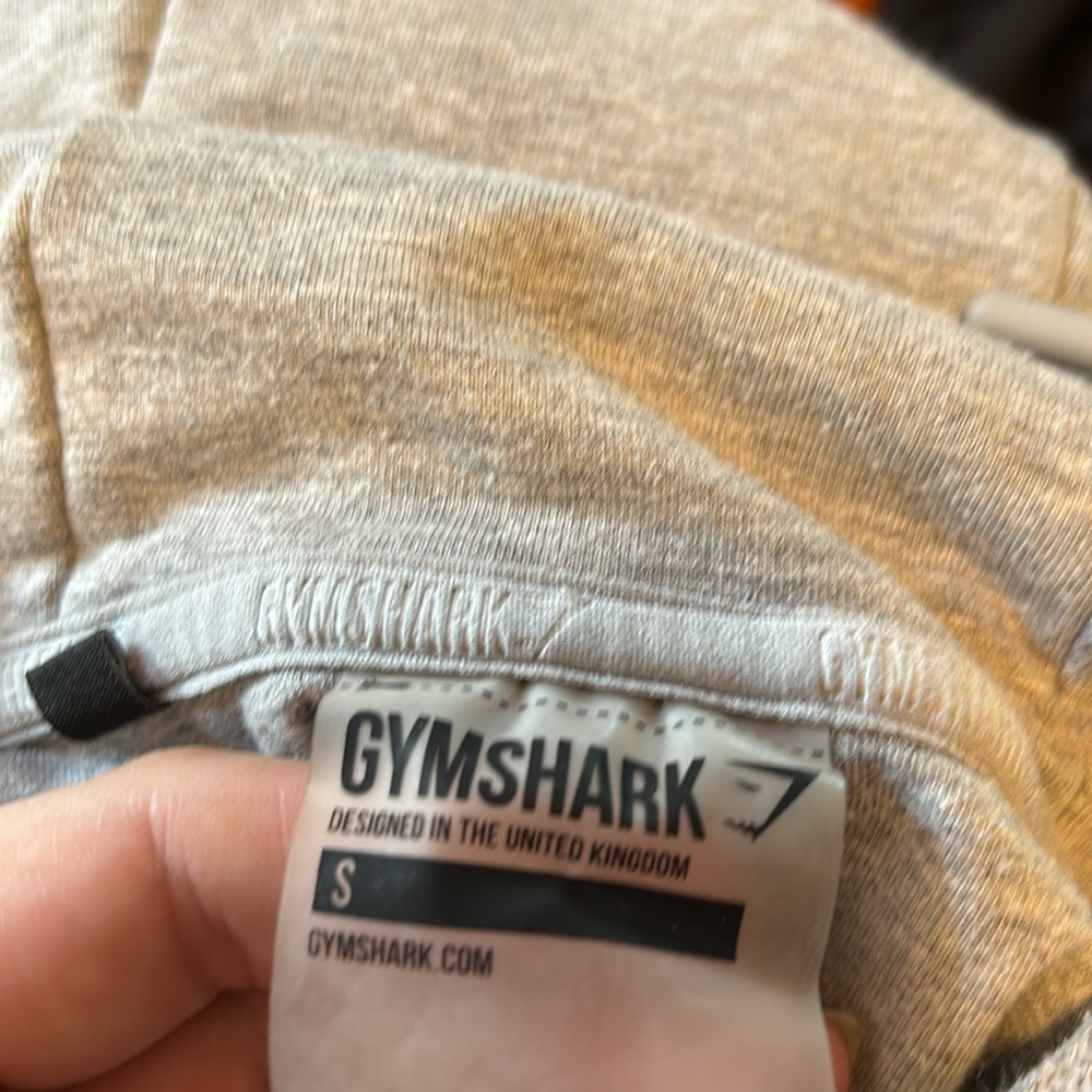 Gymshark Grey Cropped Hoodie Size Small - Picture 5 of 5